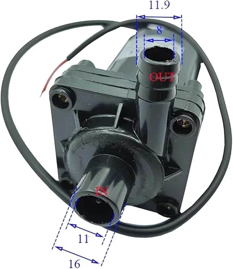 DC12V 8W 10LPM Submersible Water Pump Large Flow Self Priming 9V to 12V - Image 5